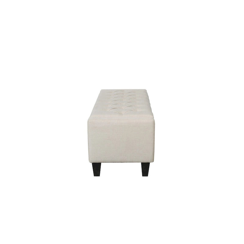 Porthos Home Wren Fabric Button Tufted Storage Bench-7