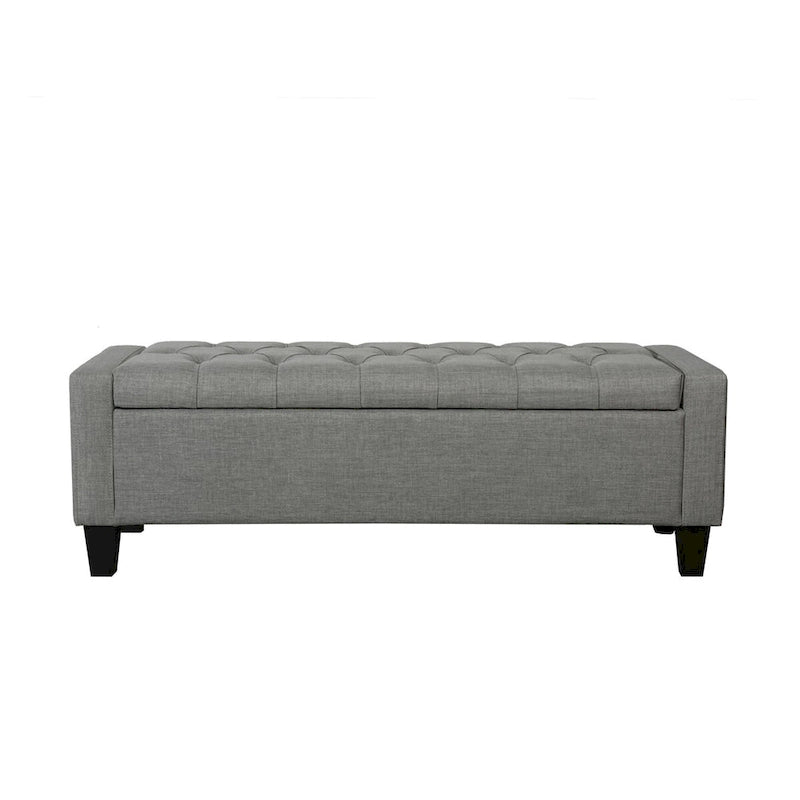 Porthos Home Wren Fabric Button Tufted Storage Bench-12