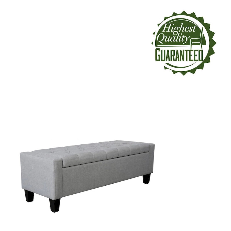 Porthos Home Wren Fabric Button Tufted Storage Bench-21
