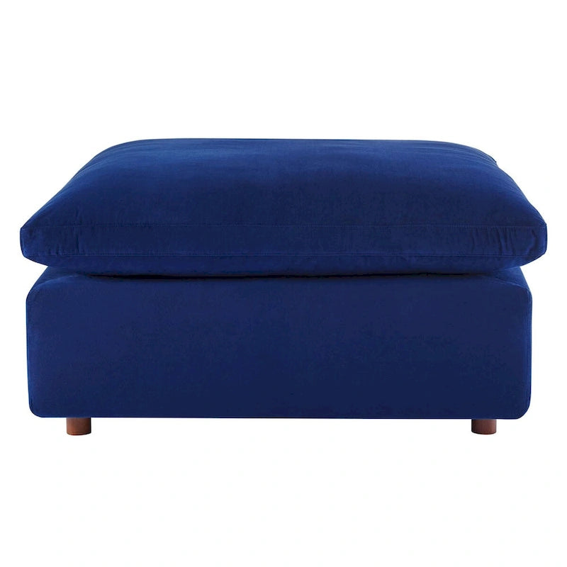 Commix Down Filled Overstuffed Performance Velvet Ottoman-14