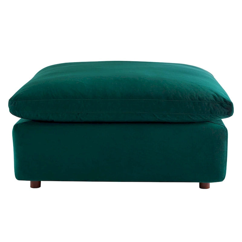 Commix Down Filled Overstuffed Performance Velvet Ottoman-20