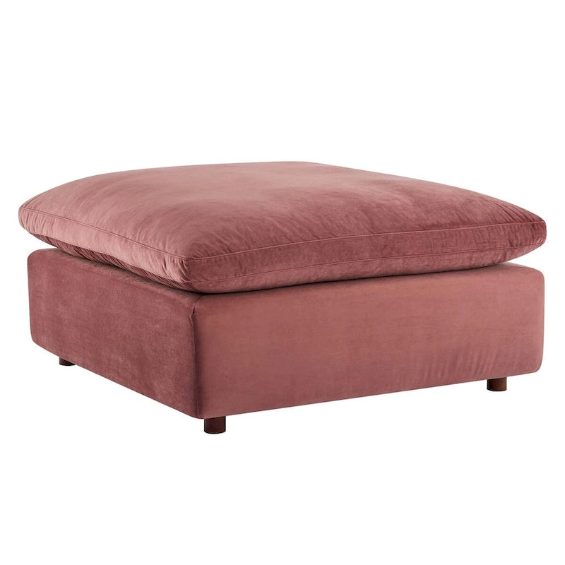 Commix Down Filled Overstuffed Performance Velvet Ottoman-24