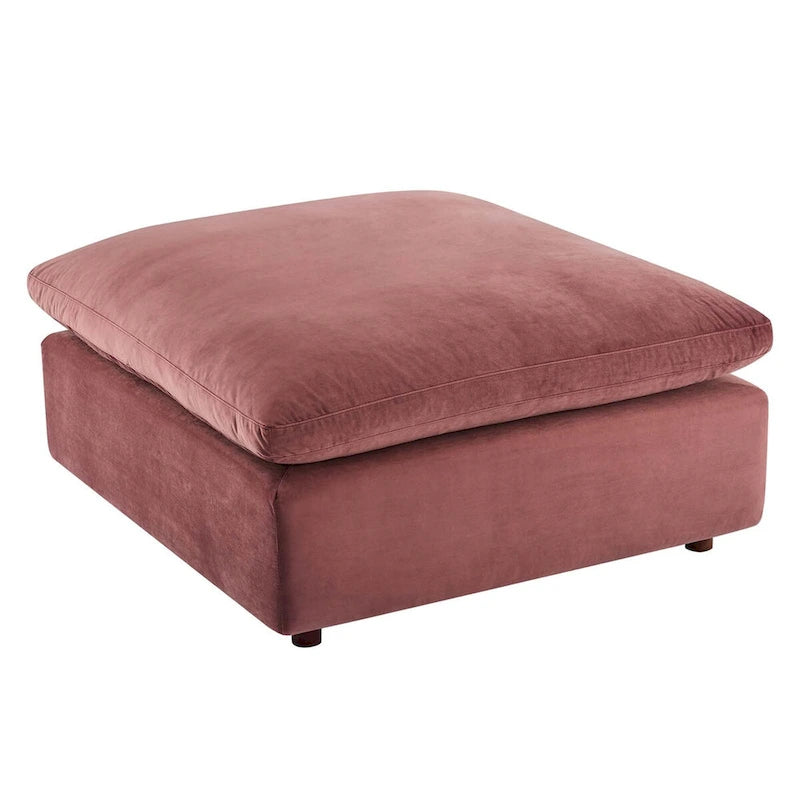 Commix Down Filled Overstuffed Performance Velvet Ottoman-25