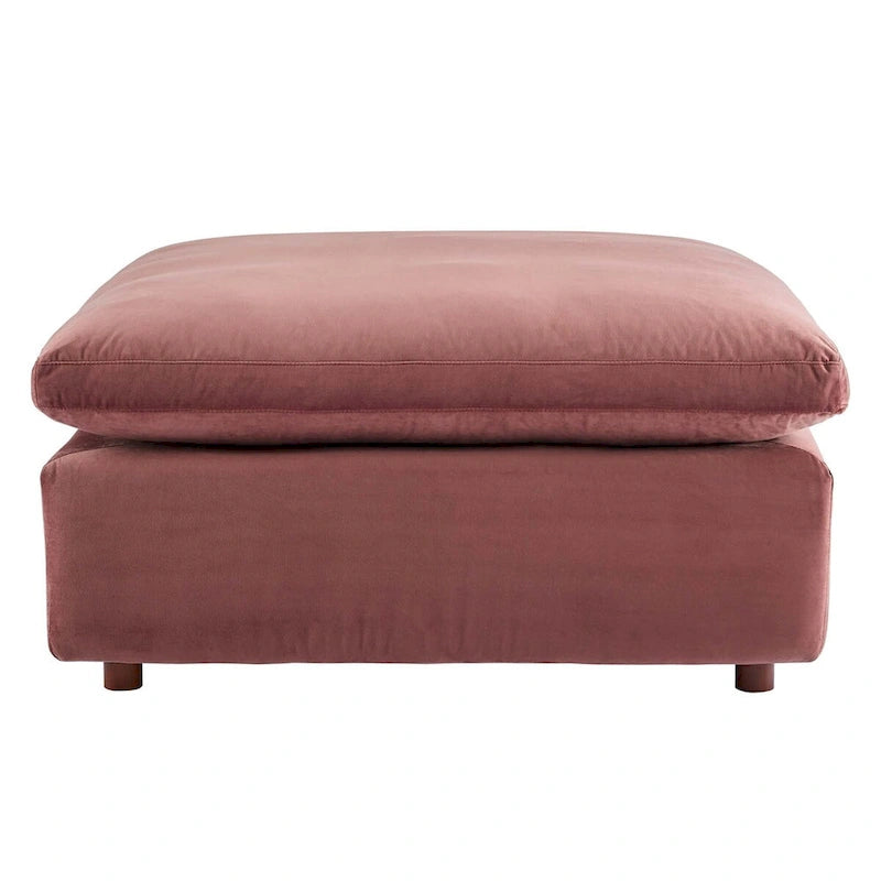 Commix Down Filled Overstuffed Performance Velvet Ottoman-26