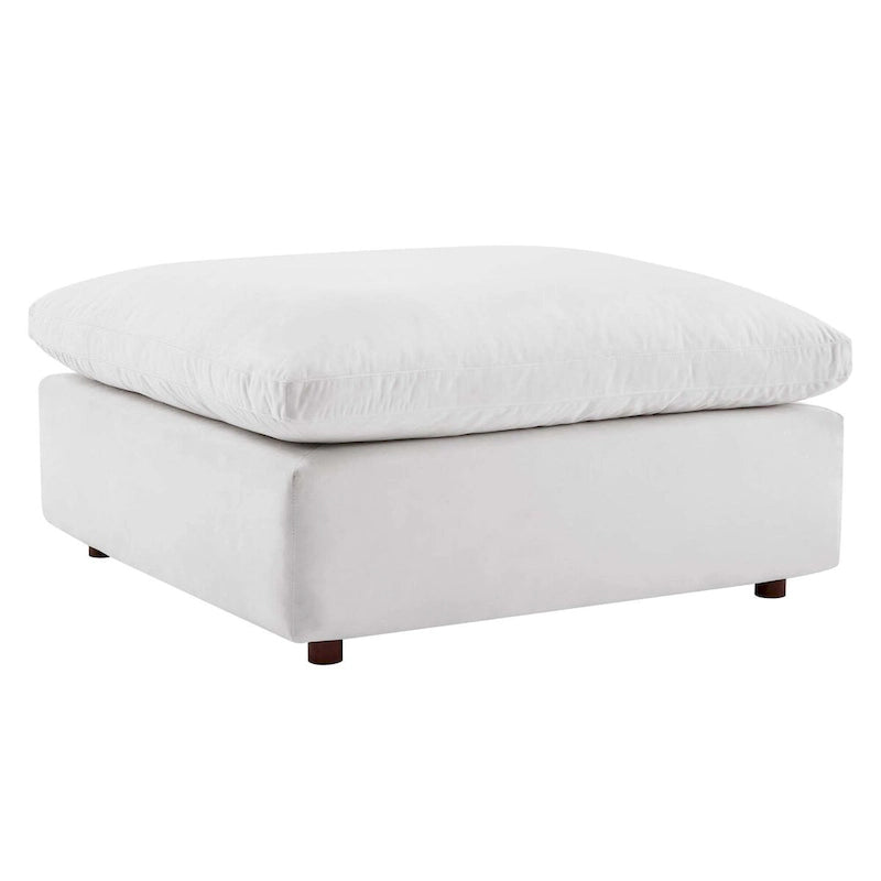 Commix Down Filled Overstuffed Performance Velvet Ottoman-31