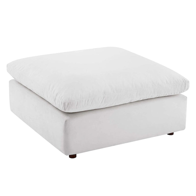 Commix Down Filled Overstuffed Performance Velvet Ottoman-32