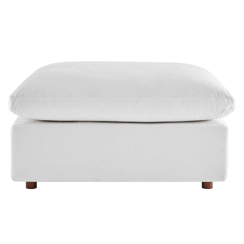 Commix Down Filled Overstuffed Performance Velvet Ottoman-33