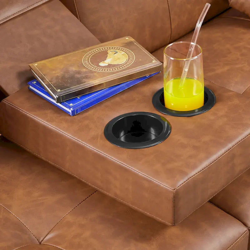 Yaheetech Faux Leather Convertible Futon Sofa Bed 3-In-1 Adjustable Futon Couch-11