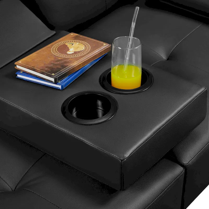 Yaheetech Faux Leather Convertible Futon Sofa Bed 3-In-1 Adjustable Futon Couch-23