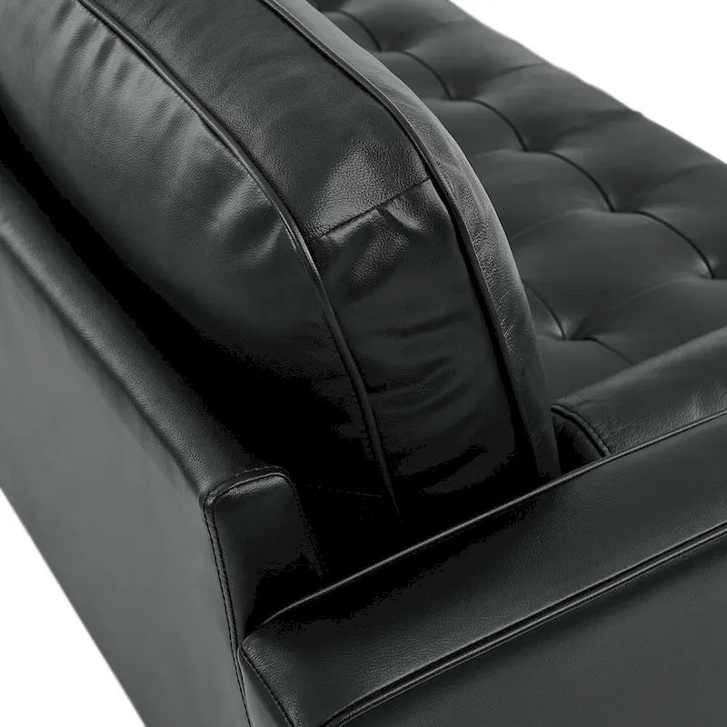 Valour 78 Leather Apartment Sectional Sofa-7