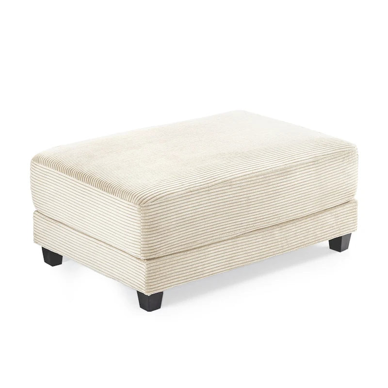 The Contemporary Oversized Corduroy Ottoman-35