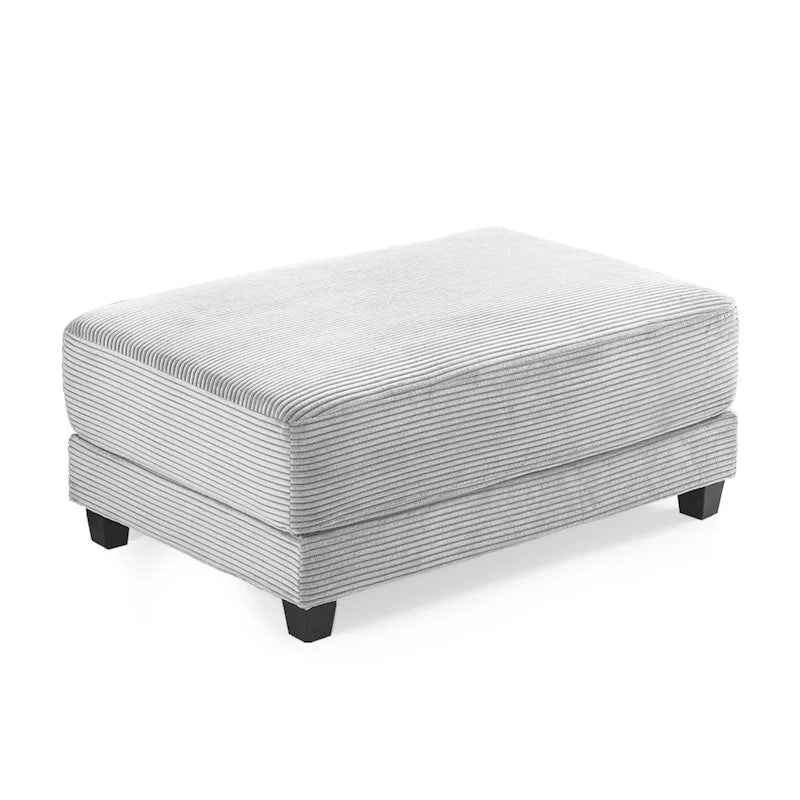 The Contemporary Oversized Corduroy Ottoman-37