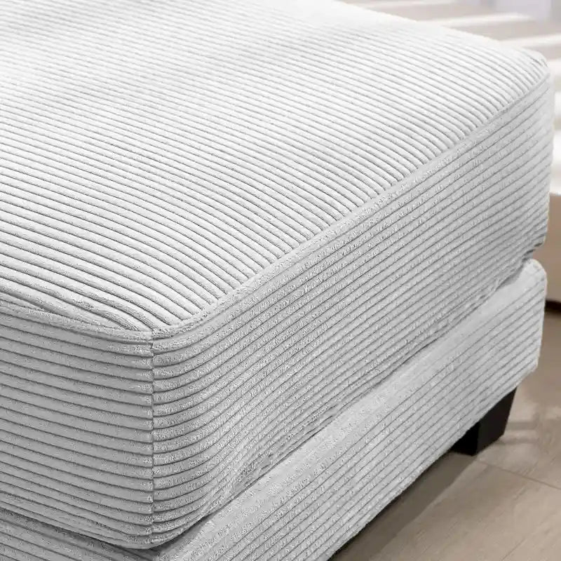 The Contemporary Oversized Corduroy Ottoman-18