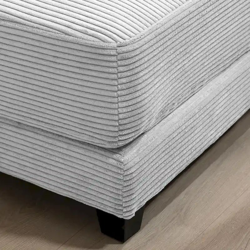The Contemporary Oversized Corduroy Ottoman-19