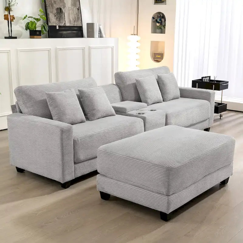The Contemporary Oversized Corduroy Ottoman-20