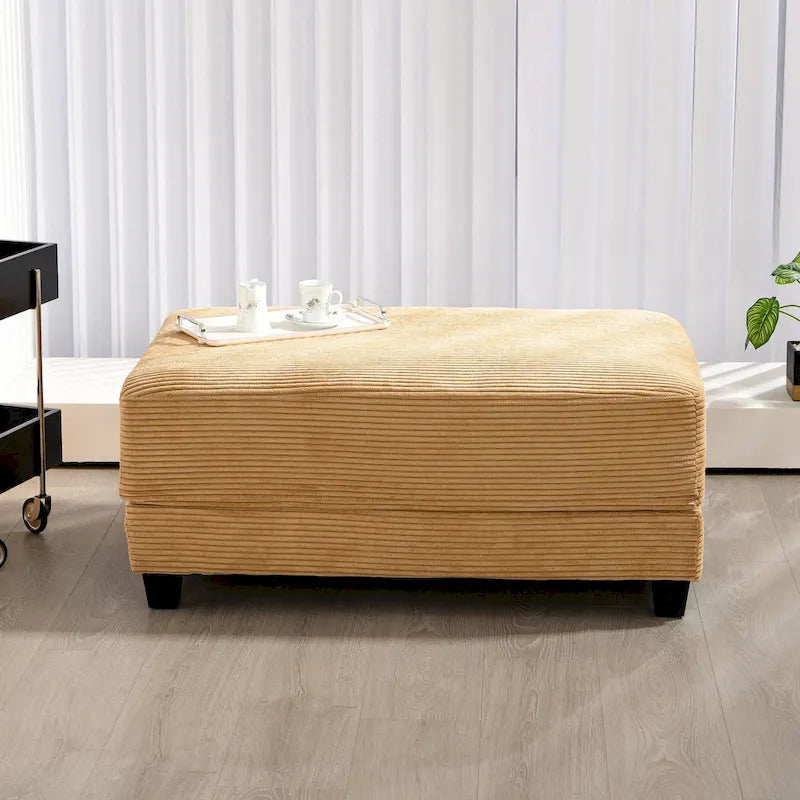 The Contemporary Oversized Corduroy Ottoman-24
