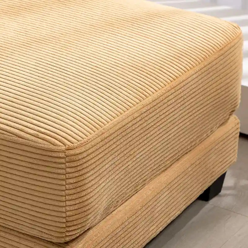 The Contemporary Oversized Corduroy Ottoman-28