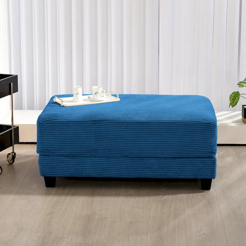 The Contemporary Oversized Corduroy Ottoman-34
