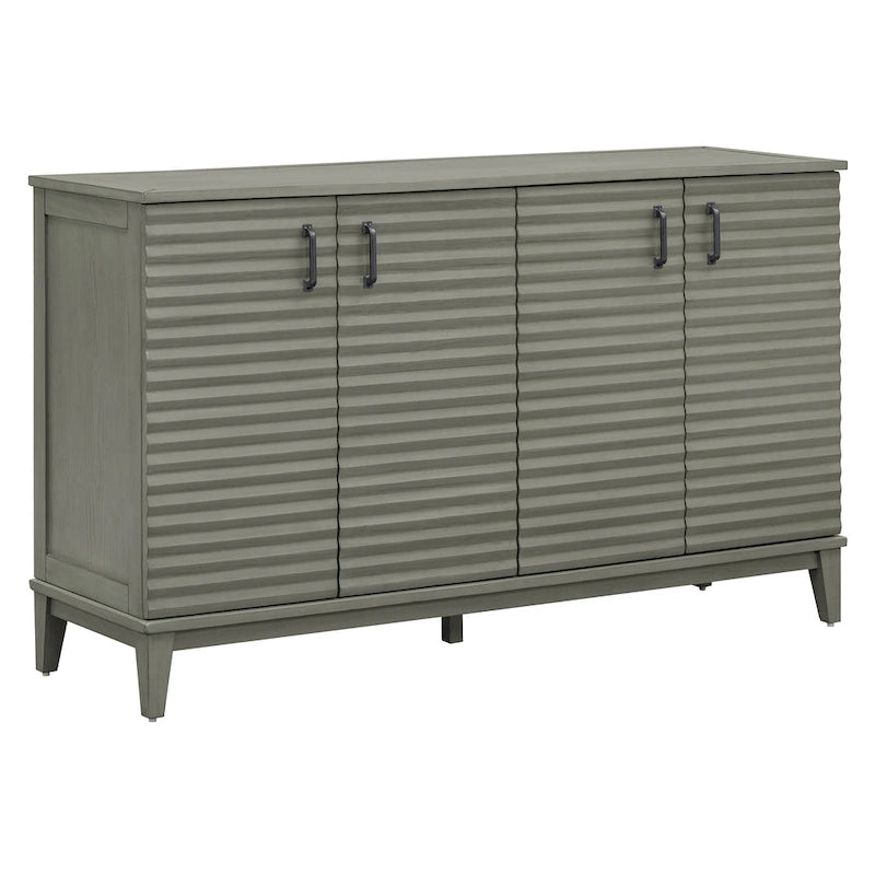 Sideboard with 4 Door Large Storage Buffet with Adjustable Shelves-11