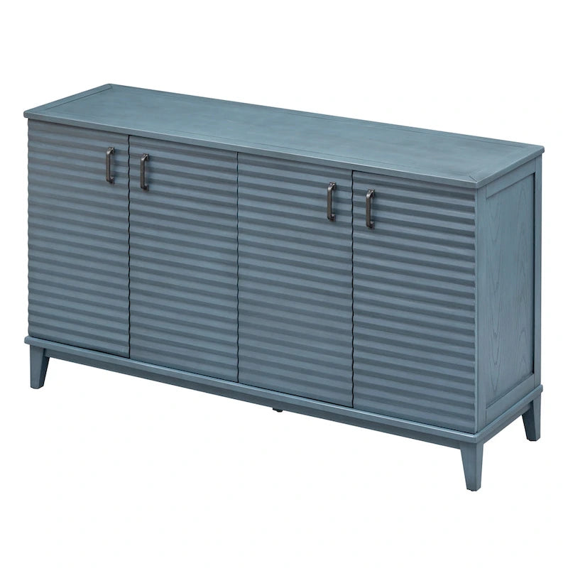 Sideboard with 4 Door Large Storage Buffet with Adjustable Shelves-25