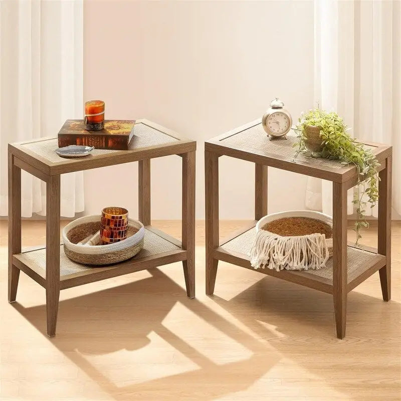 End Table Living Room Set of 2 - 14D x 24W x 24H-6