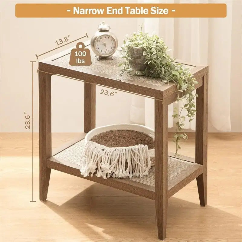 End Table Living Room Set of 2 - 14D x 24W x 24H-5
