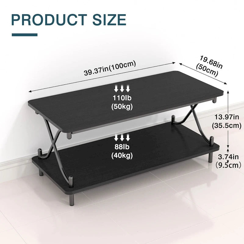 Brown 3-Piece Coffee Table Set with 2 End Tables-3