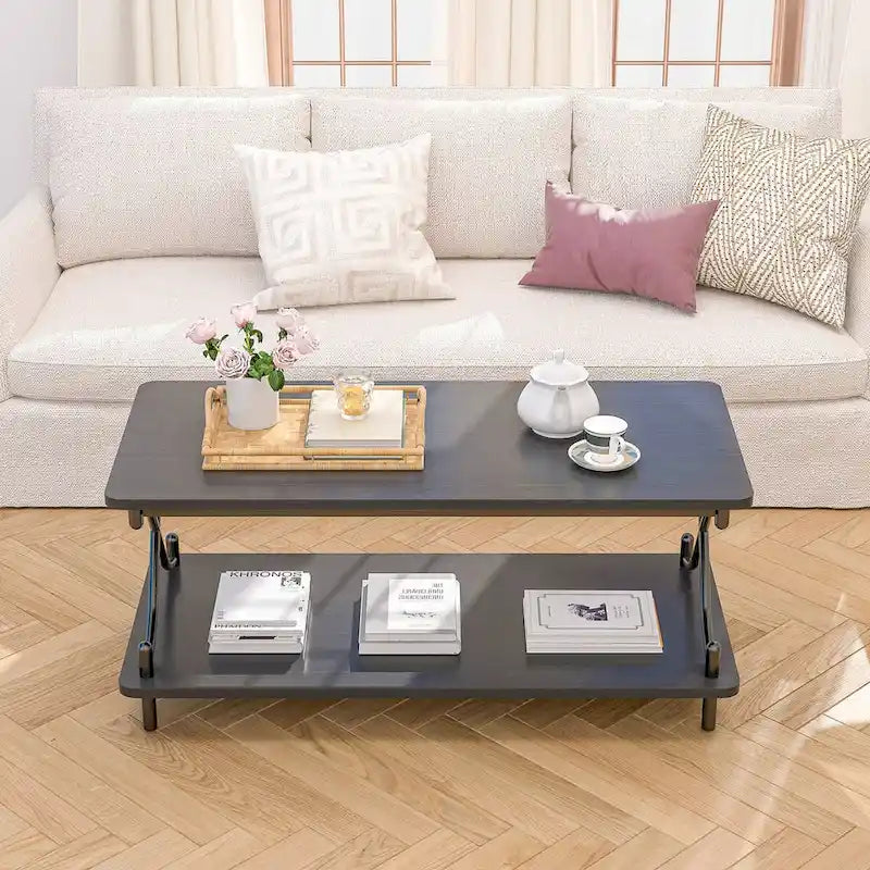 Brown 3-Piece Coffee Table Set with 2 End Tables-5