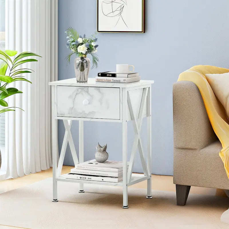 Brown 3-Piece Coffee Table Set with 2 End Tables-14