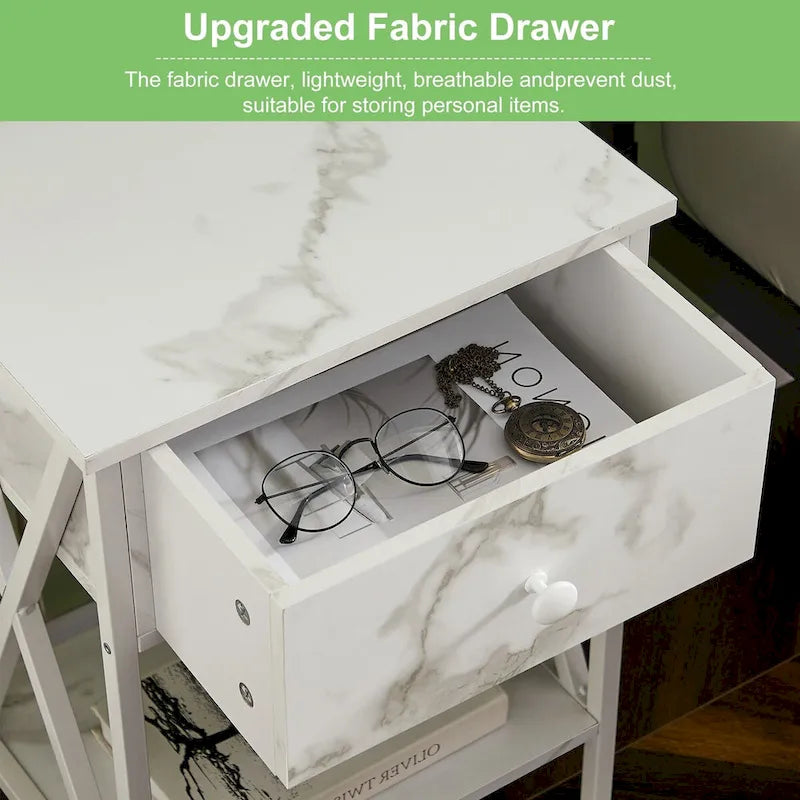 Brown 3-Piece Coffee Table Set with 2 End Tables-15