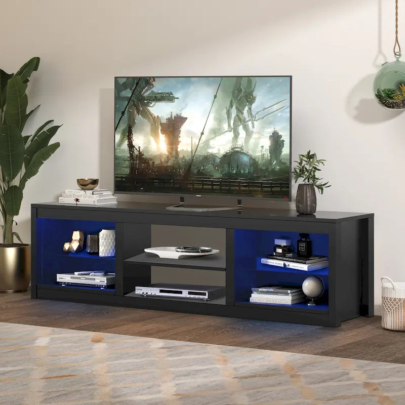 66 Modern RGB LED TV Stand Console Table for TV's up to 75-27