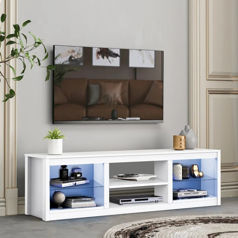 66 Modern RGB LED TV Stand Console Table for TV's up to 75-28