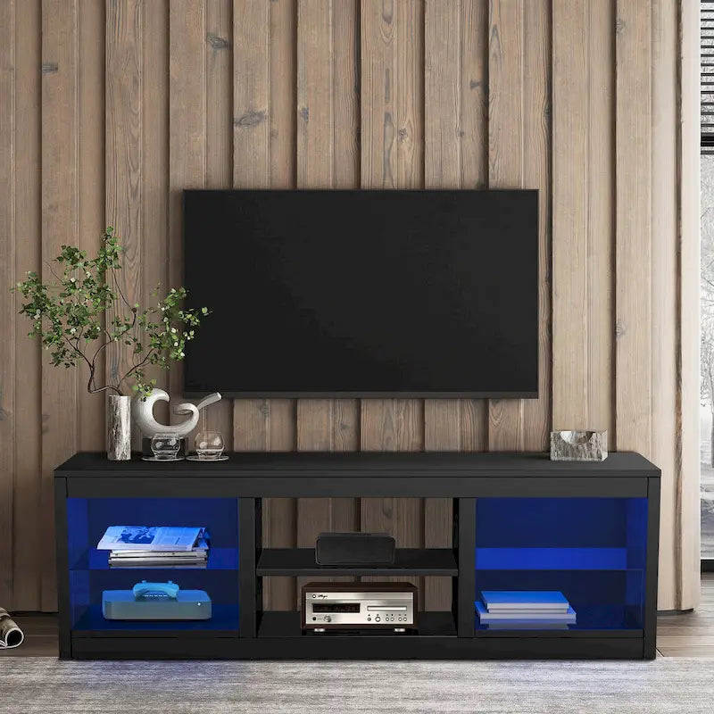 66 Modern RGB LED TV Stand Console Table for TV's up to 75-2