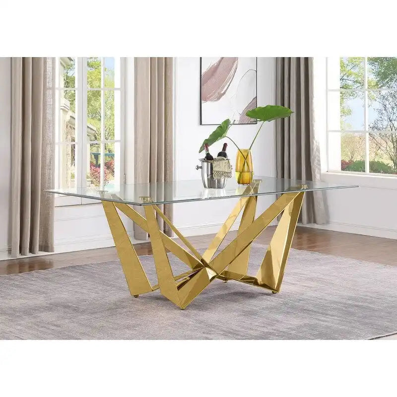 Best Quality Furniture Glass Dining Table-5