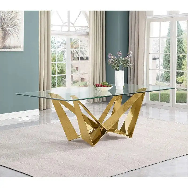 Best Quality Furniture Glass Dining Table-7