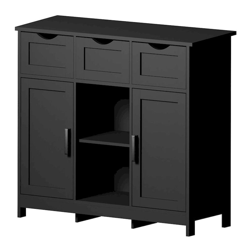 Roomfitters Morden Buffet Sideboard Cabinet with doors and drawers, Coffee Bar Cabinet, Sideboard with Storage-8